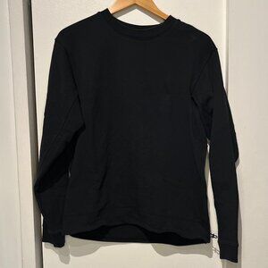 French Terry Oversized Long-Sleeve Crew